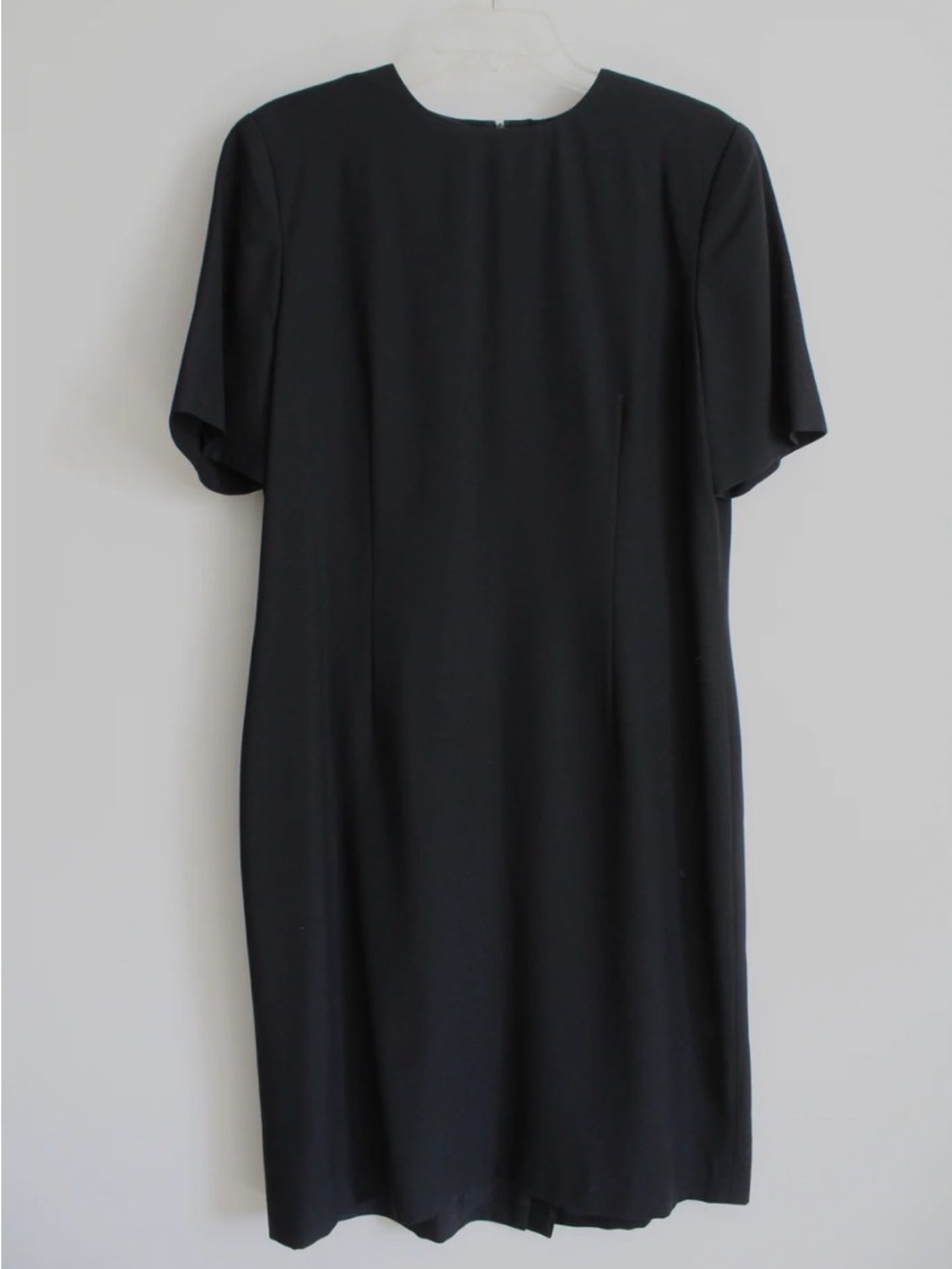 Kasper Black Shift Dress Business Workwear Classic Size 14